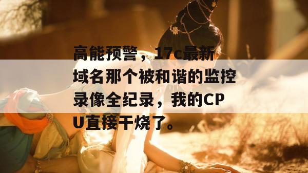 高能预警,17c最新域名那个被和谐的监控录像全纪录,我的CPU直接干烧了。